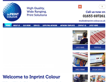 Tablet Screenshot of inprint-colour.co.uk